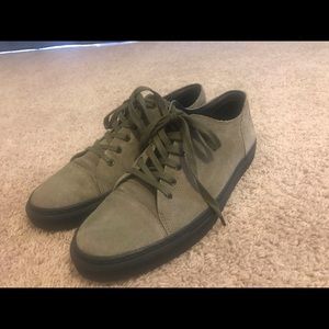 All Saints suede low top shoes.